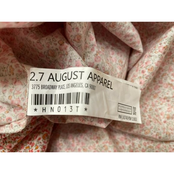 Pomander Place Women's Floral Smocked Modoc Top Mock Neck Blouse Size XL NWOT - Picture 6 of 8